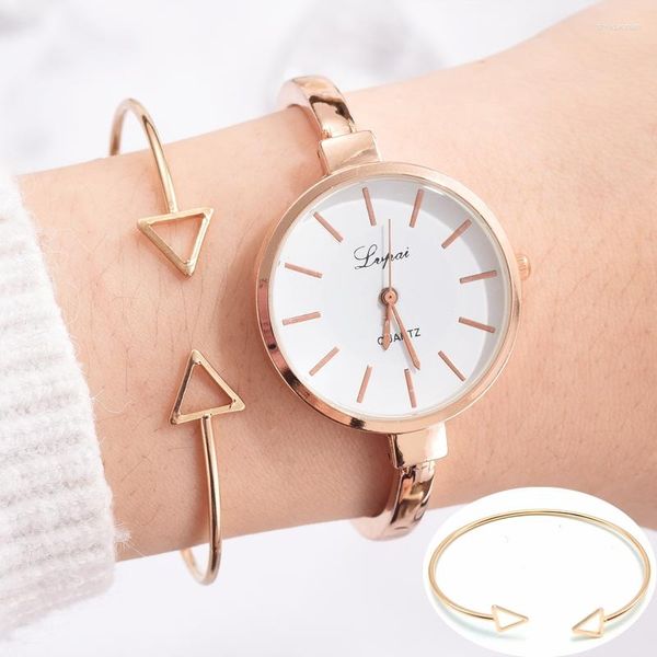 Relojes de pulsera Sdotter, conjunto de reloj de pulsera para mujer, 2 uds., relojes de cuarzo simples para mujer, regalos elegantes, reloj de pulsera para mujer, Reloj 2023 Reloje