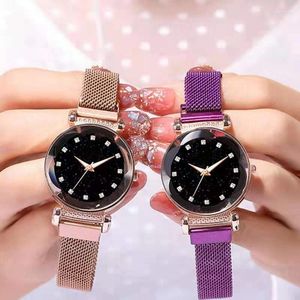 Horloges Sdotter Dames Magnetische Starry SHS Klok Luxe Vrouwen Horloges Mode Diamant Vrouwelijke Quartz Relogio Feminino Zegare
