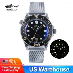 Montre-bracelets Sea Ghost Watch Men Titanium Case NTTD Diver Watches 200m imperméable NH35A Automatique mécanique Sapphire Luminentwristwatches W