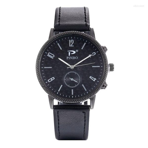 Relojes de pulsera que se venden como pasteles, correa de cuero de alta calidad, reloj de cuarzo para hombres, reloj informal, reloj de pulsera para hombres, reloj de pulsera para hombres