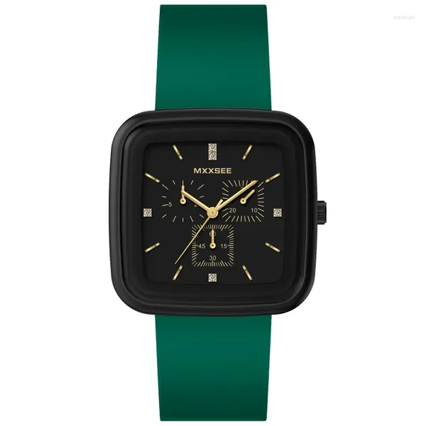 Relojes de pulsera que venden el reloj de los hombres de silicona Night Glow Sports Estilo minimalista