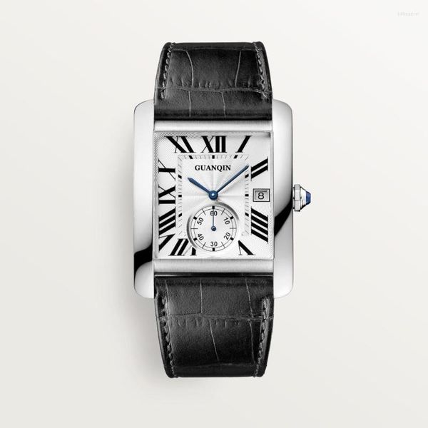Montres-bracelets série montres rectangulaires pour hommes montre pour hommes Type de baril Quartz mode sport de luxe chronographe étanche