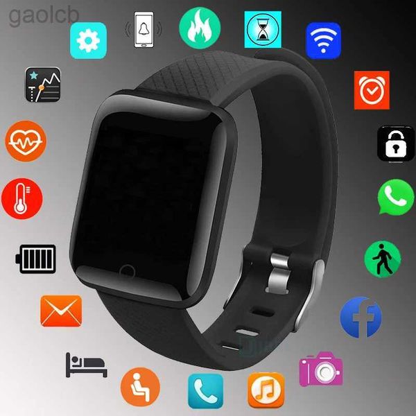 Montre-bracelettes en silicone sport smart watch mascules femmes kids fitness montres bracelet electronics smart horloge pour Android iOS imperméable smartwatch 24319