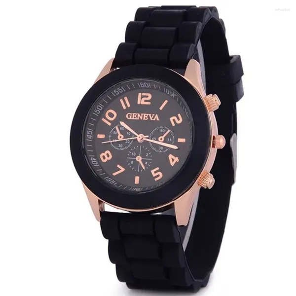 Muñecos de pulsera Strap Strap Fashion Simple Sports Wrist Watches Women Women Electronic Watch