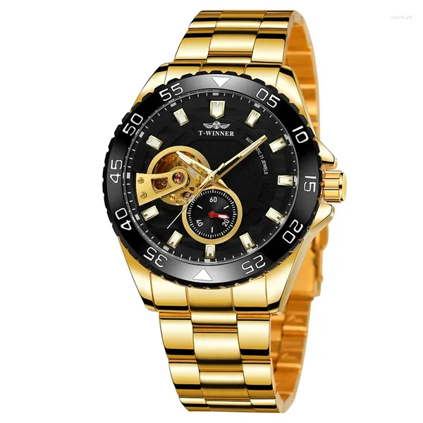 Relojes de pulsera para hombres simples y elegantes relojes para hombres de moda para viajes en el extranjero Relojes mecánicos automáticos de lujo