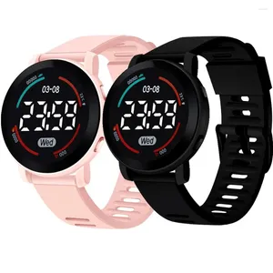 Montre-bracelets Simple LED Digital Watch for Men Women Waterproof Sport Sport Men's Electronic Wristwatch Fashion Luminous Relogie Masculino