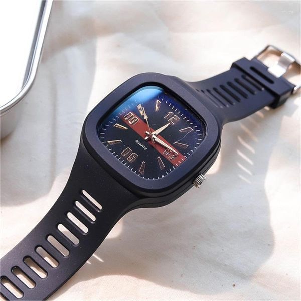 Montres-bracelets simples femmes mode montres Ulzzang marque carré femme Quartz goutte Sport horloge Relogio Feminino