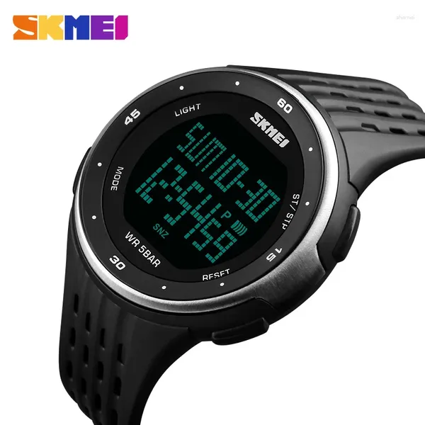 Muñecos de pulsera Skmei 1219 Hombres Mujeres impermeables Led Sports Military Watches Mens Relogio Digital Relogio Masculino Outdoor