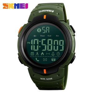 Relojes de pulsera SKMEI 1301 Bluetooth Hombres Funciones de reloj inteligente Relojes deportivos Recordatorio Relojes de pulsera digitales Calorías Podómetro Hombres Reloj Relogios 231208