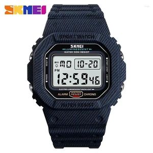 Montre-bracelets SKMEI 1471 Watch numérique pour les hommes Afficier Electronic Sport Mens Countdown Countdown Allow 1628 Reloj Hombre