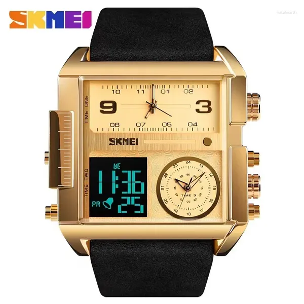 Relojes de pulsera SKMEI 1584 Hombres Relojes digitales analógicos de cuarzo Relogio Masculino Reloj deportivo Top Reloj de pulsera impermeable