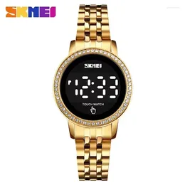 Montre-bracelets Skmei 1669 Luxury Touch Diamond Montres pour femmes Simple Femme Digital Sports Sports Dames Girl