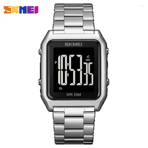 Montre-bracelets Skmei 1879 Luxury Digital Watch for Men Electronic Sports Imperproof Steel Calendar Mendar Mens 1532 Reloj Hombre