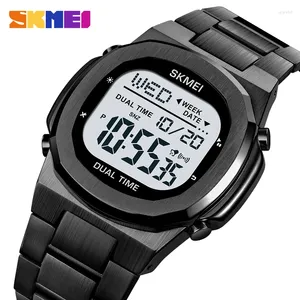 SKMEI 2004 Luxe zakenman elektronisch horloge sport digitale wekker kalender waterdicht heren 1816 reloj hombre