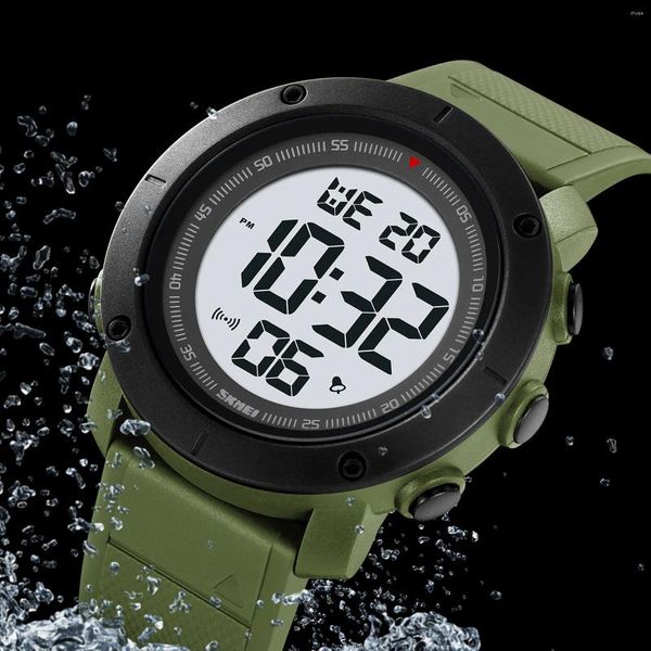 Montres-bracelets SKMEI 2122 Sports de plein air militaire numérique hommes montres simple étanche chronomètre hommes montre-bracelet électronique horloge Reloj
