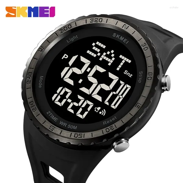 Montres-bracelets SKMEI 2192 Montres multifonctionnelles Chrono Chrono 5bar Imperpose Watch Digital Reloj Hombre Outdoor Sport Men