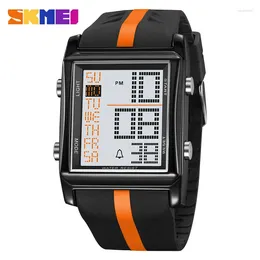 Relojes de pulsera SKMEI 2207 Electronic Men's Student Alarm Clock Night Light Impermeable Reloj deportivo al aire libre