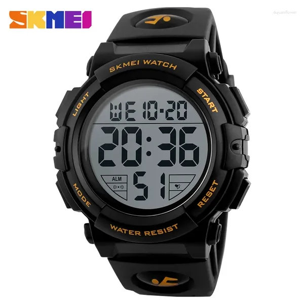 Wallwatches Skmei Brand Men Sport Digital Watch Digital Impermevia de agua Sports Wallwatch Fashion Watches para hombres Led Electronic Reloj