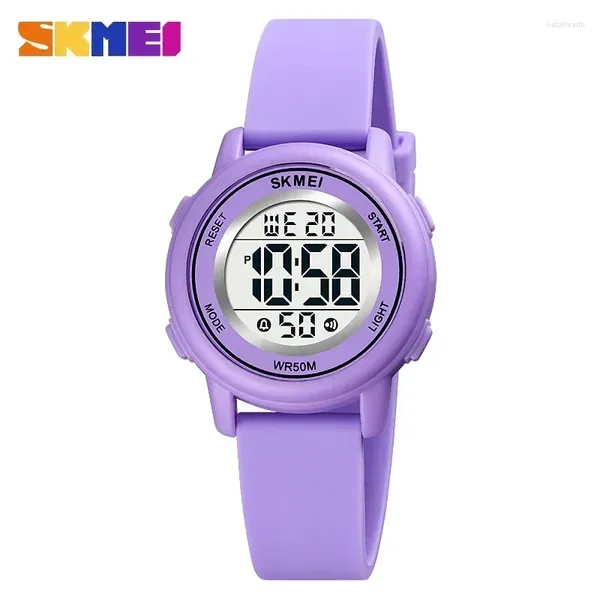 Montres-bracelets SKMEI coloré LED enfants numérique étanche alarme enfants montres Montre Enfant garçons filles Sport Montre