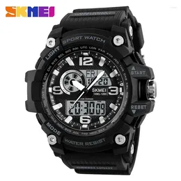 Montre-bracelets Skmei Digital Quartz Watch for Men Araproproping Sport Electronic Countdown Man Ménia militaire Reloj Hombre 1283