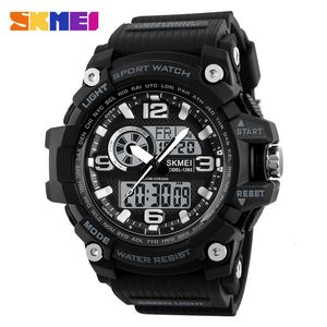 Montres-bracelets SKMEI S Shock Hommes Montres De Sport Grand Cadran Quartz Montre Numérique Pour Hommes Marque De Luxe LED Militaire Étanche Hommes Montres-Bracelets 230716