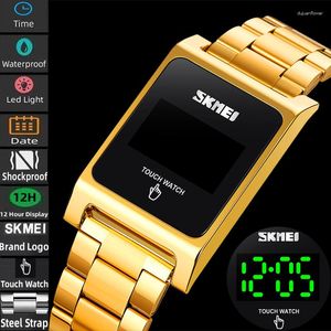 Wallwatches Skmei Touch Display Digital Watch Men impermeables