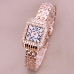 Polshorloges kleine dame dameshorloge Japan Quartz mode fijne kleding roestvrijstalen armband luxe klokklein meisje verjaardagscadeau koninklijk