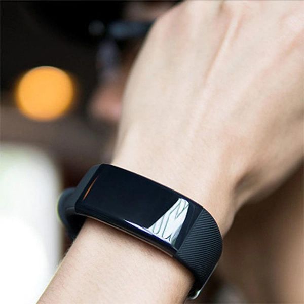 Montre-bracelets Smart Bracelet Care Cadre de la pression artérielle Sports d'écran de couleur noir étanche étanche