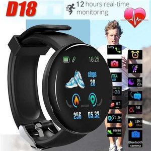Wallwatches Smart D18 Hombres Presión arterial impermeable Smart Women Heart Relipe Fitness Tracker Sport para Android iOS D240430