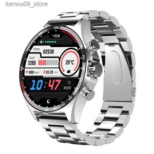 Montres-bracelets montres intelligentes SK27 hommes Bluetooth appel boussole NFC AI voix sans fil charge 400 mAh grande batterie Fitness sport Smartwatch Q231123