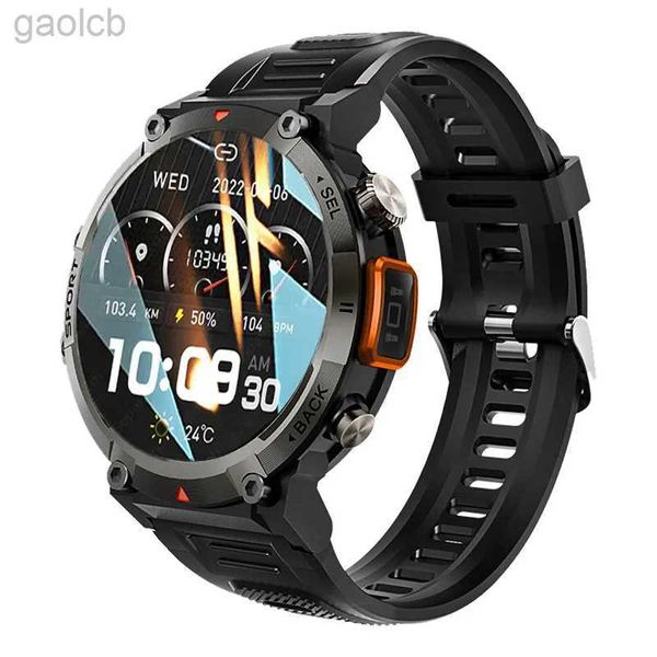Relojes de pulsera SmartWatch Smart Watch Bluetooth Llamada con linterna Sport Tracker Presión arterial IP67 Impermeable para hombres Android iOS 24319