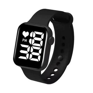 Relojes de pulsera Reloj digital deportivo Mujeres Hombres Cuadrado Led Silicona Relojes electrónicos para mujeres Reloj Fitness Reloj de pulsera Horas para niños