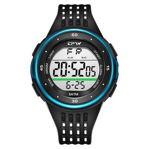 Polshorloges Sport Watch 50 meter waterweerstand zwemmen digitaal display terug lichte wekker