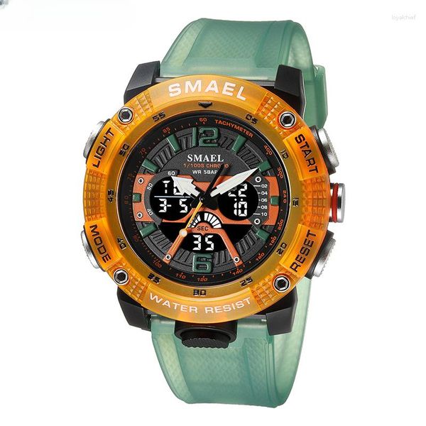 Wallwatches Sport Watches Hombres impermeables analógicos Digital Digital Quartz Fashion Stopwatch despertador 8058 Man Watch 2023