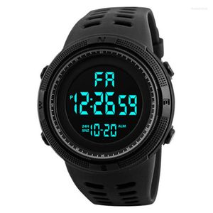 Polshorloges sport elektronisch horloge waterdichte agenda wekker multi-time zone glow-in-the-dark multifunctionele herengroothandel