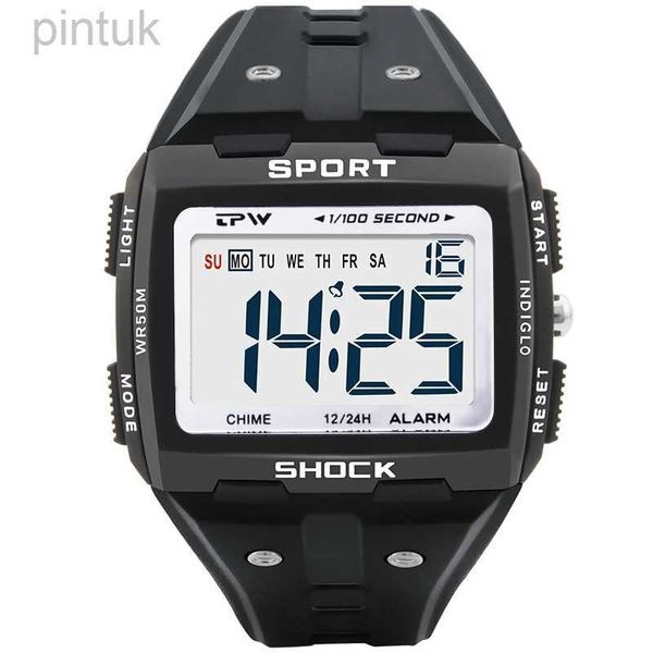 Relojes de pulsera Relojes deportivos Reloj multifunción con esfera grande Reloj Digital resistente al agua para Hombre Reloj de pulsera resistente Reloj para Hombre Reloj Hombre 24329