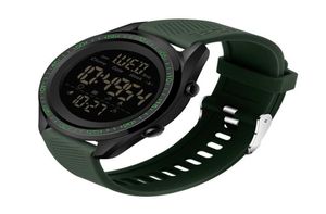 Montres-bracelets montres sportives pour hommes 50m étanche à double temps à deux heures à rebours de la montre numérique Pidomètre relogio masculinow5660360