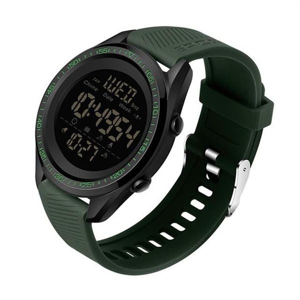 Montres-bracelets Montres de sport pour hommes 50M étanche double temps compte à rebours montre-bracelet montre numérique podomètre horloge Relogio MasculinoW252R
