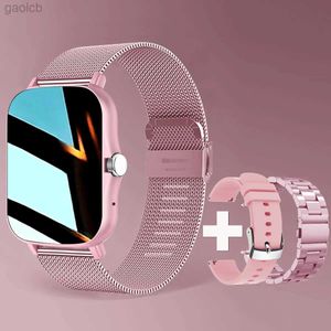 Montres-bracelets Square Smart Watch Femmes Hommes Smartwatch Touch Dial Appel Musique Smartclock pour Android IOS Fitness Tracker Sport Smart-watch 24319