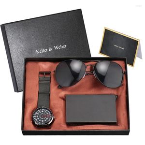 Montres-bracelets Streetwear hommes lunettes de soleil noires avec cadran rotatif créatif montre-bracelet à Quartz Bracelet en acier bande support en métal