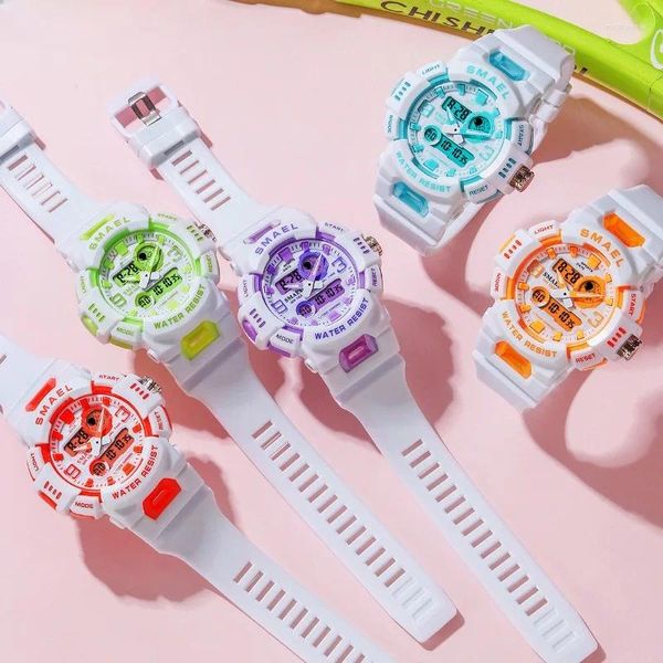 Montres-bracelets Montre de sport étudiant étanche jeunesse horloge bonbons multi-fonctionnel électronique garçons et filles chronomètre Relogios