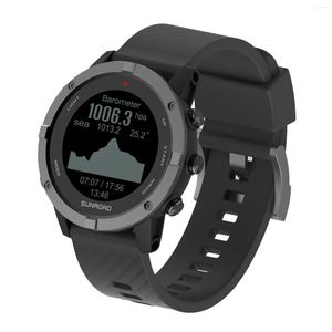 Montres-bracelets SUNROAD hommes montre numérique GPS Tracker Sports de plein air Fitness montre-bracelet étanche Hombre horloge