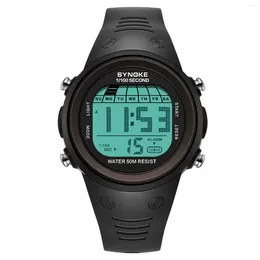 Montre-bracelets Synoke Digital Men Watch Sport Imperproofr Mens Stophatch Horloge militaire électronique