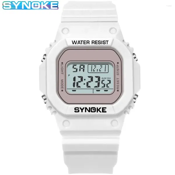 Montre-bracelets Synoke Digital Watches Men Sports Sports Lumineux multifonction Imperpose Chrono Wristwatch Girls Outdoor Fashion Student Couple