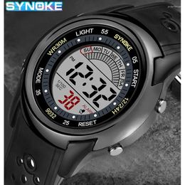 Montre-bracelets Synoke Electronic Watch for Mans Sport multifonction sports imperméable Luminal LED Digital Boy Student Fashion