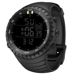 Polshorloges Synoke Outdoor Sport Digital Watch Men Sports Watch voor het rennen van stopwatch militaire LED elektronische klokpols
