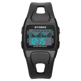 Montre-bracelets Synoke Sport Digital Watch Mens Afficher Chrono Afficher les militaires imperméables Horloge