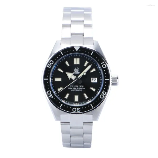 Relojes de pulsera Táctico Rana 62MAS Reloj Automático 200M Impermeable Cristal de zafiro C3 Luminoso Japón NH35 Hombres mecánicos Diver