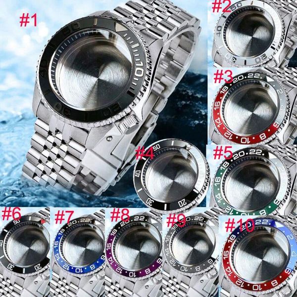 Montre-bracelets Tandorio 41mm NH35 NH36 ETA2824 PT5000 Mouvement automatique Watch for Men Case Sapphire Crystal Ceramic Circle 200m étanche