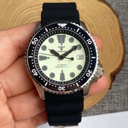 Montre-bracelets Tandorio Skx Mod Dive Automatic Watch Men Full Luminous S NH36 Movt Sapphire Glass 3.8 Crown Rejor 20bar Swim Clock 41mm